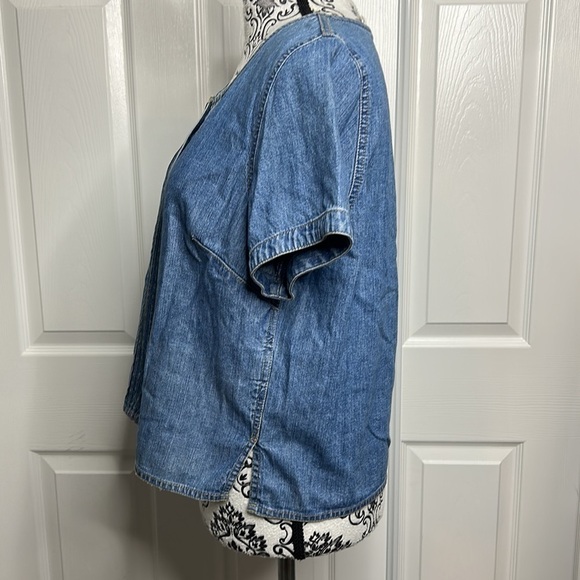Liz Claiborne Blue Jean Look Button Down 8P Grandmacore - Picture 3 of 5